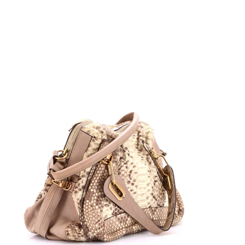 Chloe Medium Paraty Top Handle Bag Python - Picture 2 of 7
